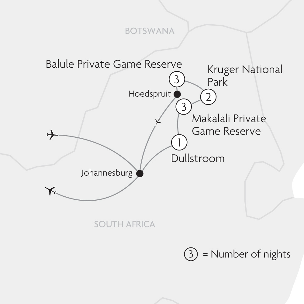 In Search of the Big Five 2025-26 map